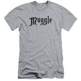 Harry Potter Muggle Men's Ultra-Soft 30/1 Cotton Slim Short-Sleeve T-Shirt
